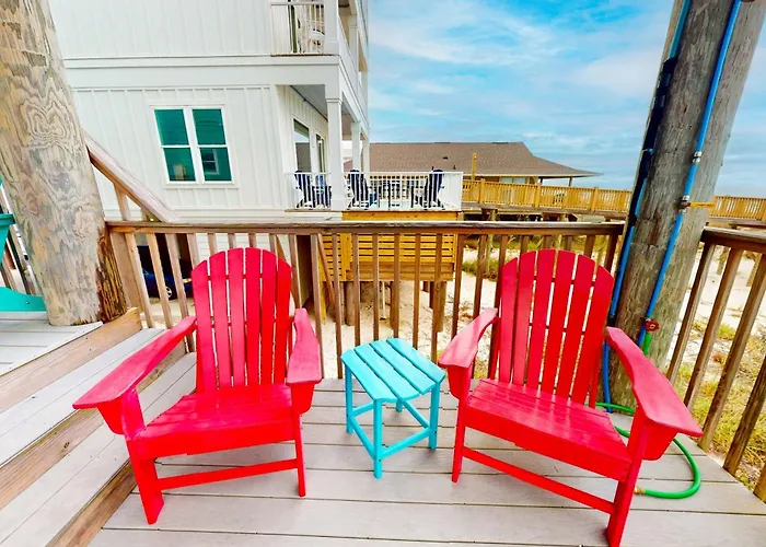 Three Story Beachfront With Private Pool Porch And Boardwalk To Gulf Coast *